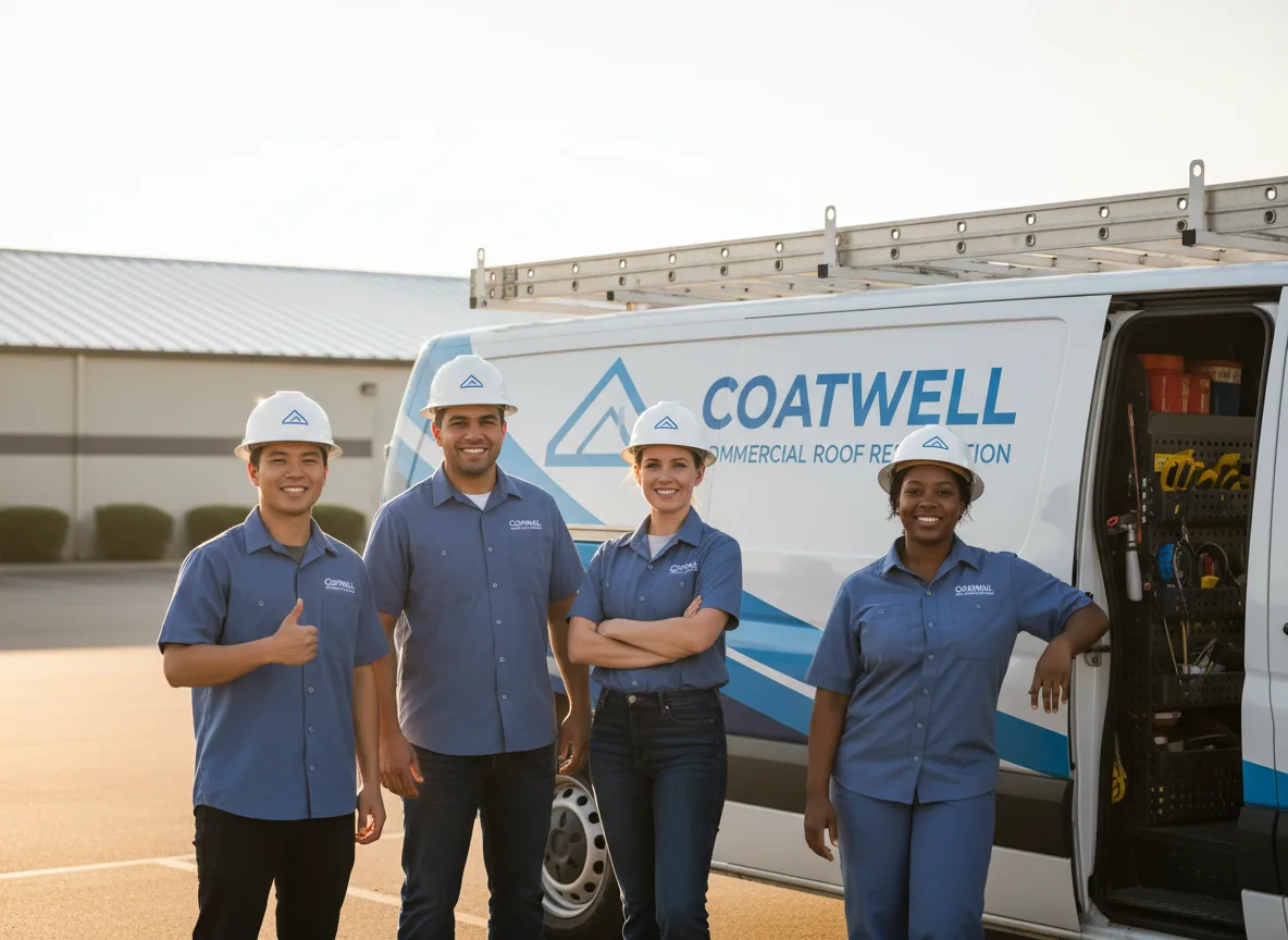 Commercial roof coating company in Dunfermline, IL